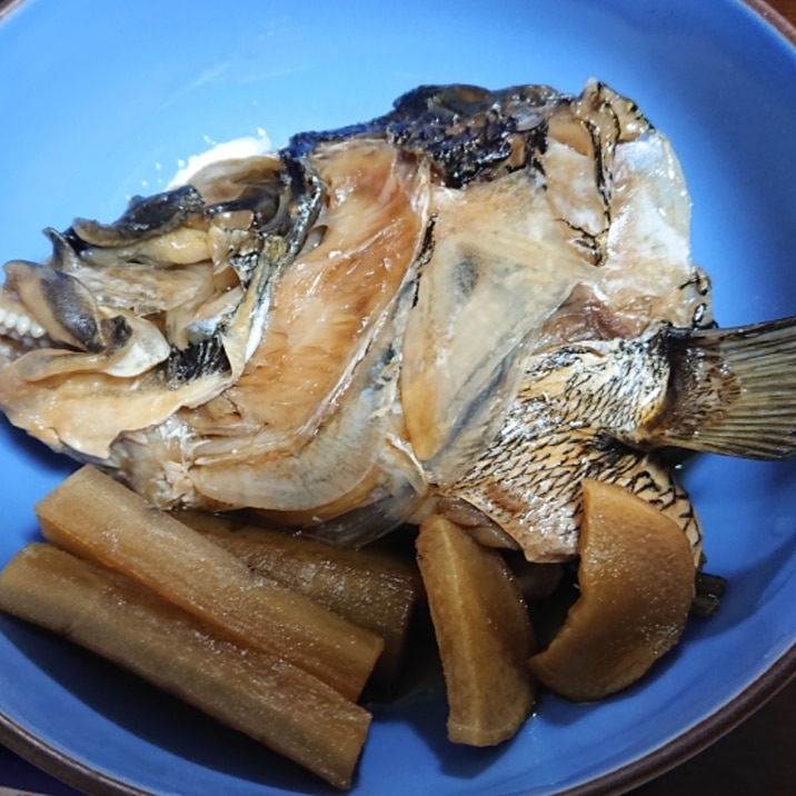 【釣り魚料理】チヌの兜煮